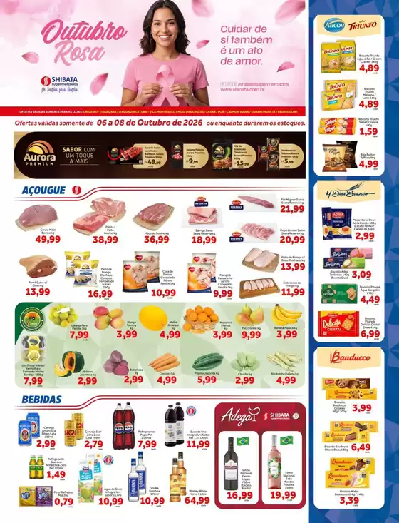 Catálogo Shibata Supermercados | Jornal de Ofertas Cruzeiro Itaqua Mogi César Poá e Guará | 2026-10-06T00:00:00.000Z - 2026-10-08T00:00:00.000Z