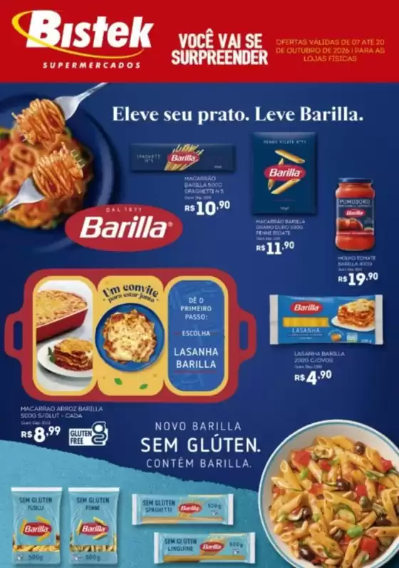 Catálogo Bistek Supermercados | Lâmina Barilla e Melitta | 2026-10-07T00:00:00.000Z - 2026-10-20T00:00:00.000Z