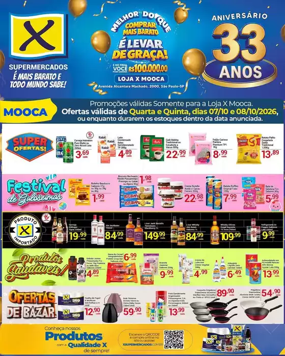 Catálogo X Supermercados | Melhores ofertas para compradores econômicos | 2026-10-07T00:00:00.000Z - 2026-10-08T00:00:00.000Z