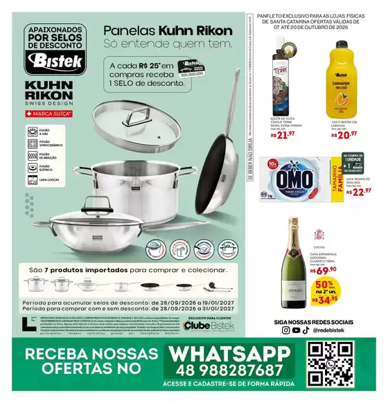 Catálogo Bistek Supermercados | Panfleto Quinzenal - SC | 2026-10-07T00:00:00.000Z - 2026-10-20T00:00:00.000Z