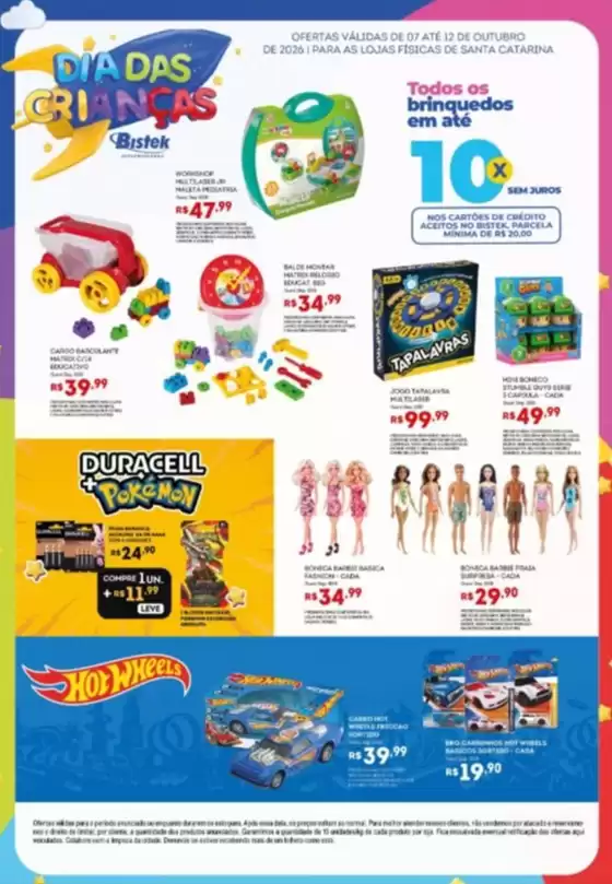 Catálogo Bistek Supermercados | Lâmina Dias das Crianças - RS | 2026-10-07T00:00:00.000Z - 2026-10-12T00:00:00.000Z