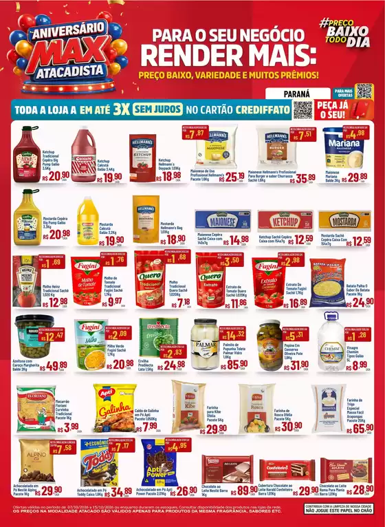 Catálogo Max Atacadista em Colombo | Ofertas exclusivas e pechinchas | 2026-10-07T00:00:00.000Z - 2026-10-15T00:00:00.000Z