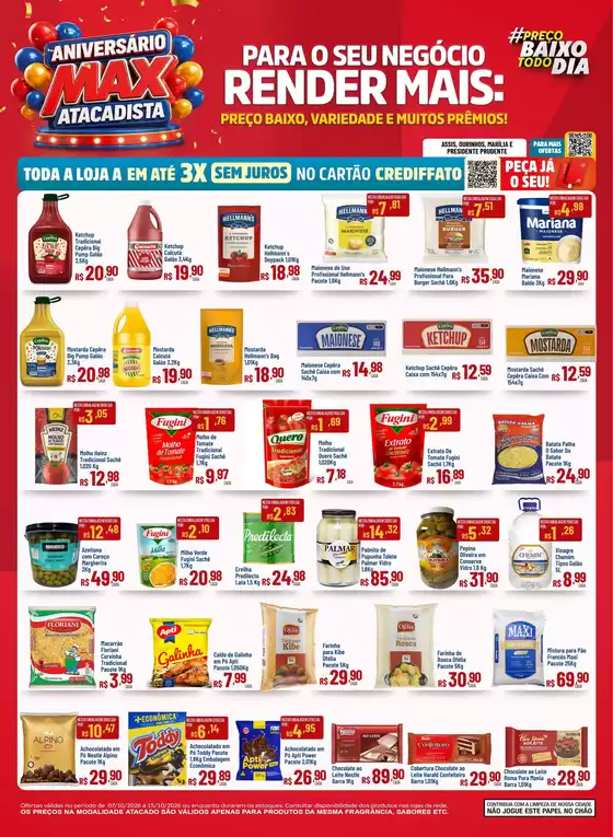 Catálogo Max Atacadista em Jacarezinho | Nossas melhores ofertas para você | 2026-10-07T00:00:00.000Z - 2026-10-15T00:00:00.000Z