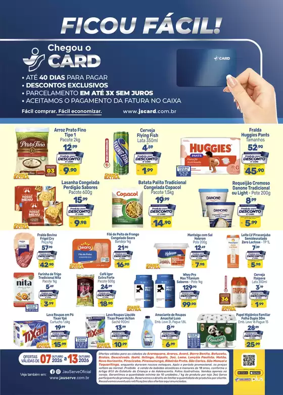 Catálogo Supermercados Jaù Serve | Exclusive JS Card | 2026-10-07T00:00:00.000Z - 2026-10-13T00:00:00.000Z