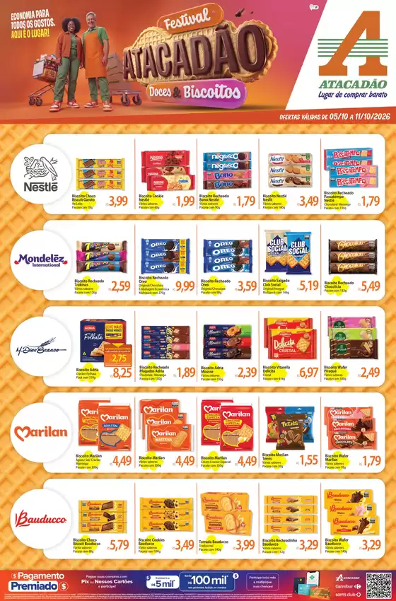 Catálogo Atacadão em Uchoa | Atacadão - Doces e Biscoitos | 2026-10-07T00:00:00.000Z - 2026-10-11T00:00:00.000Z