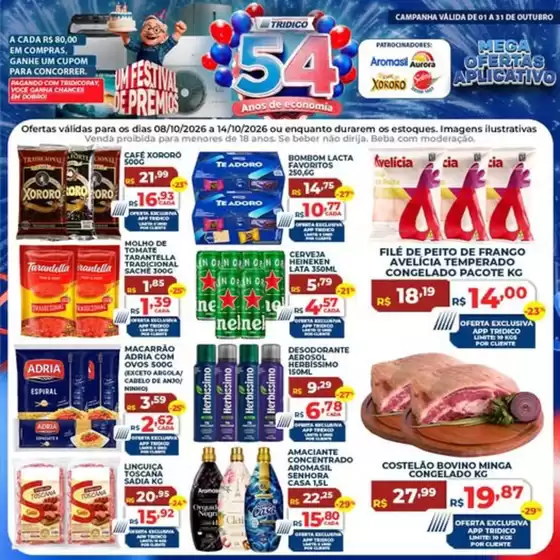 Catálogo Supermercados Tridico | Mega Ofertas Aplicativo | 2026-10-08T00:00:00.000Z - 2026-10-14T00:00:00.000Z