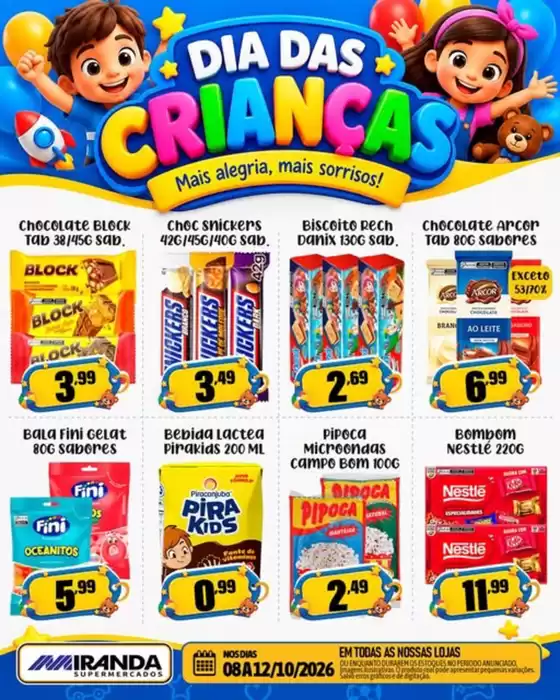 Catálogo Miranda Supermercados | Dia das Criancas | 2026-10-08T00:00:00.000Z - 2026-10-12T00:00:00.000Z