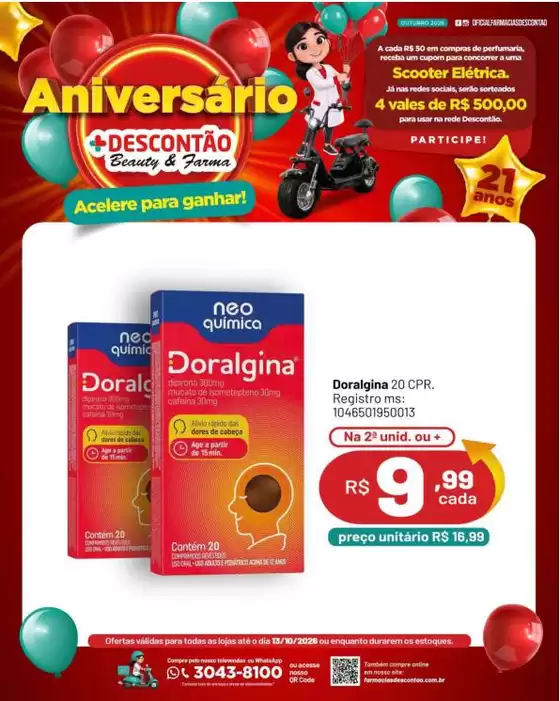 Catálogo Farmácias Descontão | Ótima oferta para todos os clientes | 2026-10-08T00:00:00.000Z - 2026-10-13T00:00:00.000Z