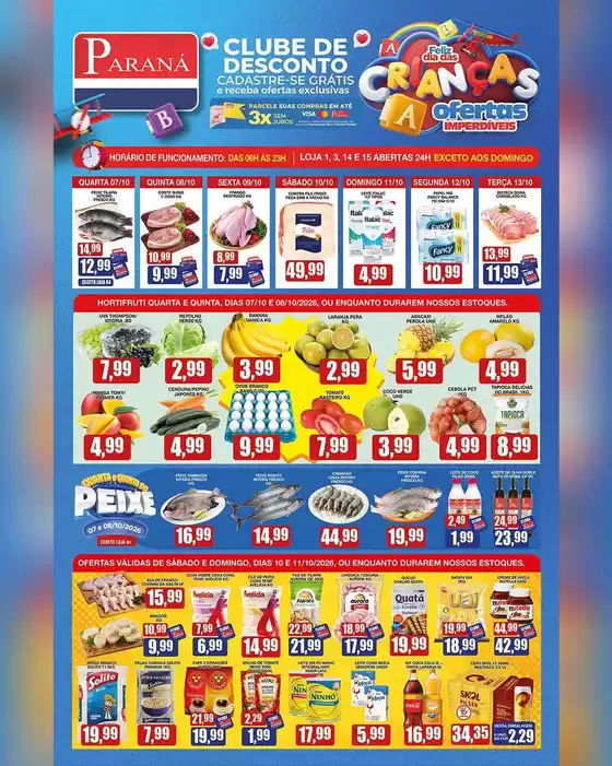 Catálogo Supermercados Paraná | Ofertas para caçadores de pechinchas | 2026-10-07T00:00:00.000Z - 2026-10-11T00:00:00.000Z