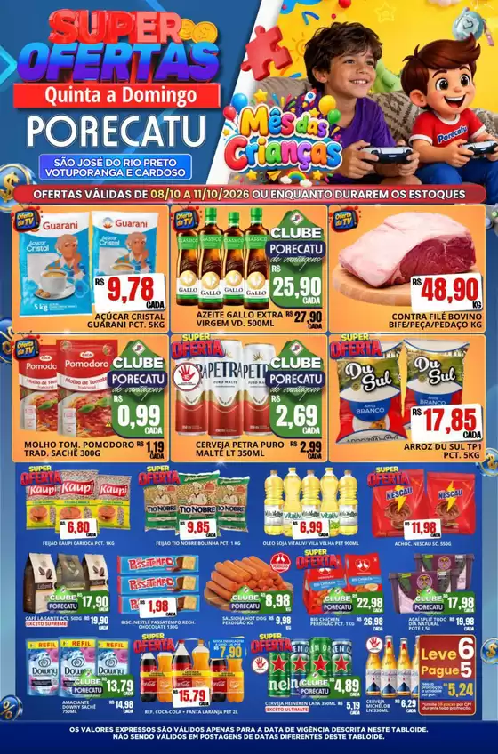Catálogo Supermercado Porecatu | Encarte Supermercado Porecatu | 2026-10-08T00:00:00.000Z - 2026-10-11T00:00:00.000Z