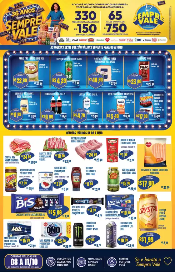 Catálogo Sempre Vale Supermercados | Encarte Sempre Vale Supermercados | 2026-10-08T00:00:00.000Z - 2026-10-11T00:00:00.000Z