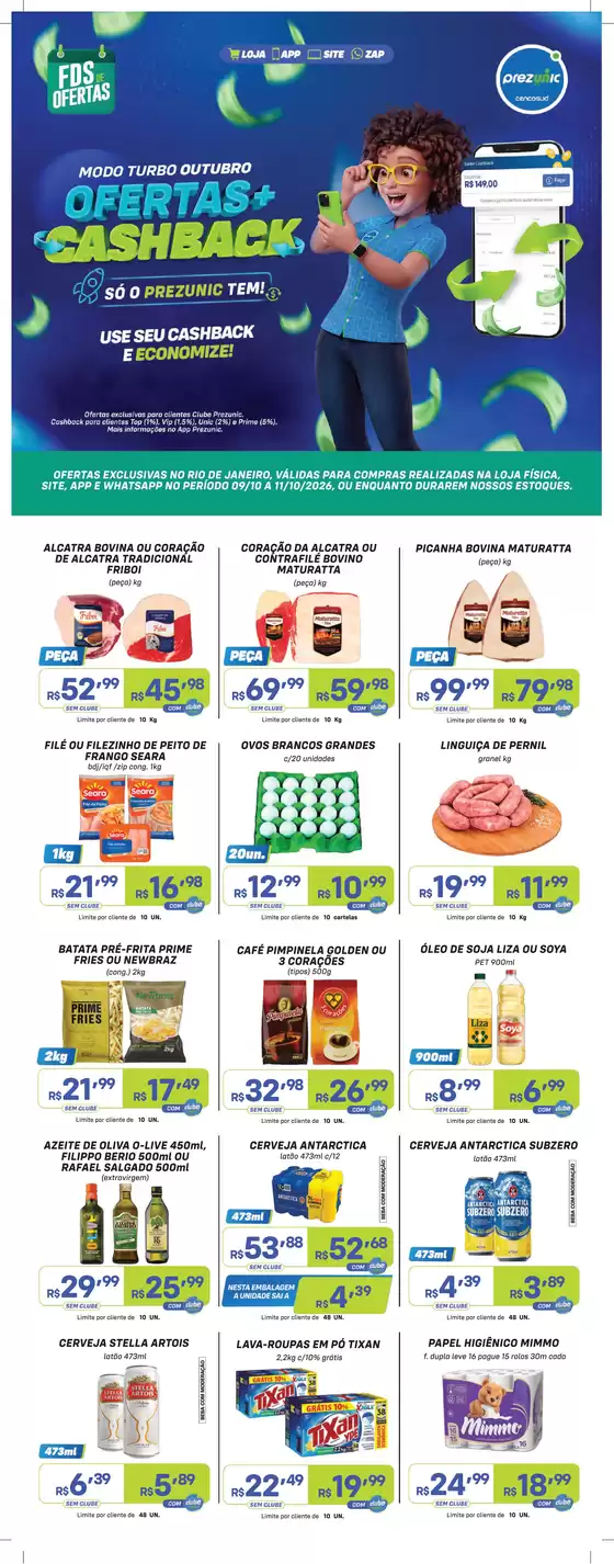 Catálogo Prezunic | FDS de ofertas | 2026-10-08T00:00:00.000Z - 2026-10-11T00:00:00.000Z