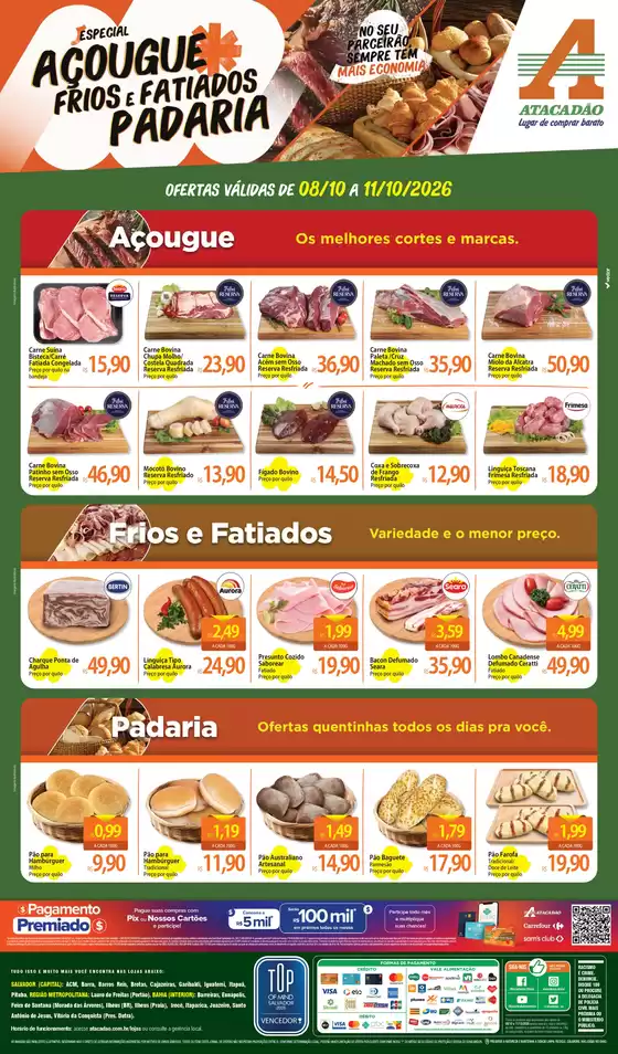 Catálogo Atacadão | Atacadão - Açougue Padaria Frios e Fatiados | 2026-10-08T00:00:00.000Z - 2026-10-11T00:00:00.000Z