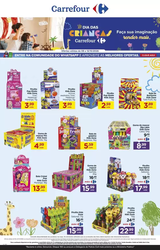 Catálogo Carrefour | LÂMINA CRIANÇAS GULOSEIMAS | 2026-10-08T00:00:00.000Z - 2026-10-12T00:00:00.000Z
