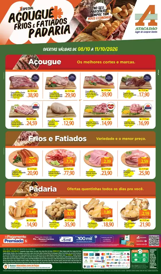 Catálogo Atacadão em Santo André | Atacadão - Açougue Padaria Frios e Fatiados | 2026-10-08T00:00:00.000Z - 2026-10-11T00:00:00.000Z