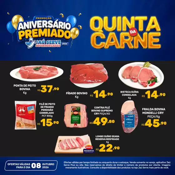 Catálogo Supermercados Jaù Serve | Fazenda de Carne | 2026-10-08T00:00:00.000Z - 2026-10-08T00:00:00.000Z