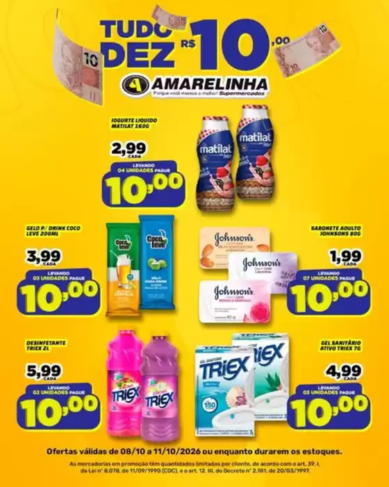 Catálogo Amarelinha Supermercados | Ofertas exclusivas | 2026-10-08T00:00:00.000Z - 2026-10-11T00:00:00.000Z