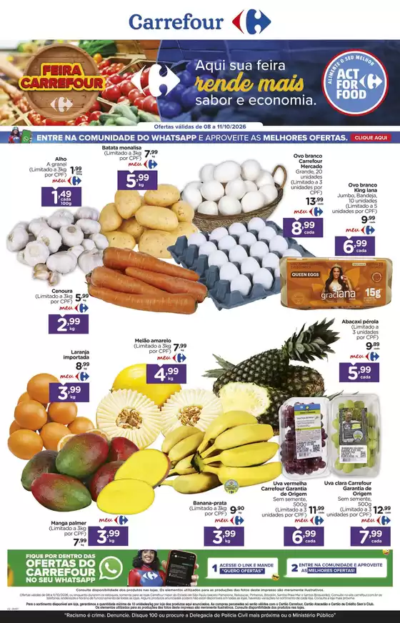 Catálogo Carrefour Bairro | LÂMINA EXCLUSIVA FLV | 2026-10-08T00:00:00.000Z - 2026-10-11T00:00:00.000Z