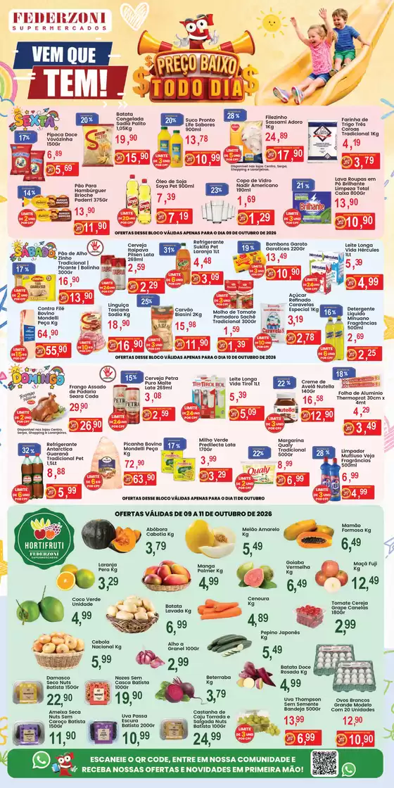 Catálogo Federzoni Supermercados | Ofertas | 2026-10-09T00:00:00.000Z - 2026-10-11T00:00:00.000Z