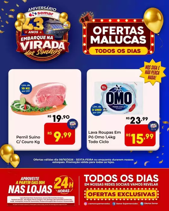 Catálogo Semar Supermercado | Encarte Semar Supermercados | 2026-10-09T00:00:00.000Z - 2026-10-09T00:00:00.000Z