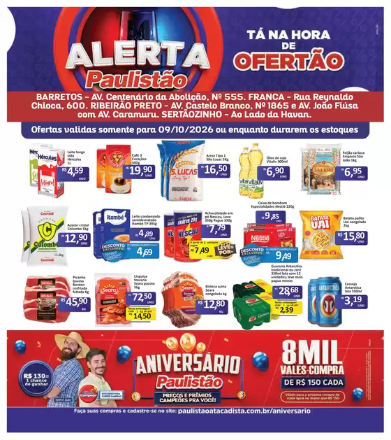 Catálogo Paulistão Atacadista | Encarte Paulistão Atacadista | 2026-10-09T00:00:00.000Z - 2026-10-09T00:00:00.000Z