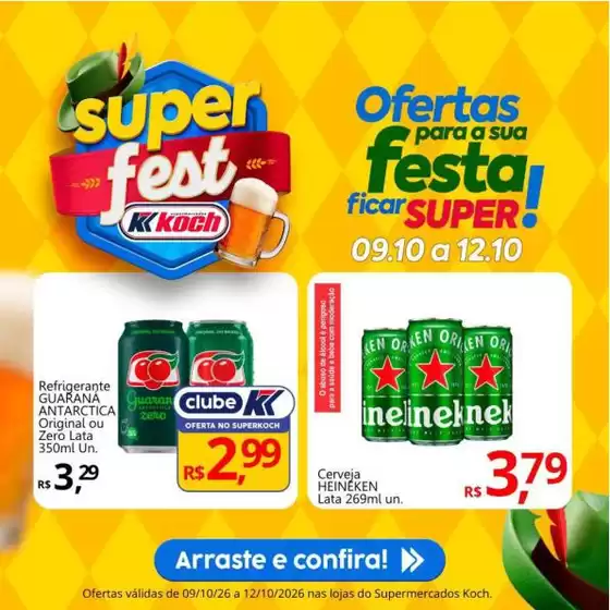 Catálogo Supermercados Koch em Buritama | Pechinchas e ofertas atuais | 2026-10-09T00:00:00.000Z - 2026-10-12T00:00:00.000Z