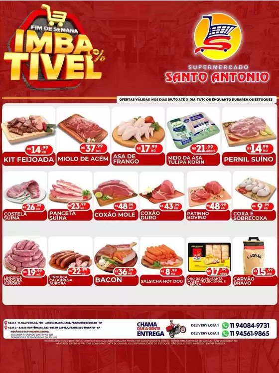 Catálogo Supermercados Santo Antonio | Encarte Supermercados Santo Antonio | 2026-10-09T00:00:00.000Z - 2026-10-11T00:00:00.000Z