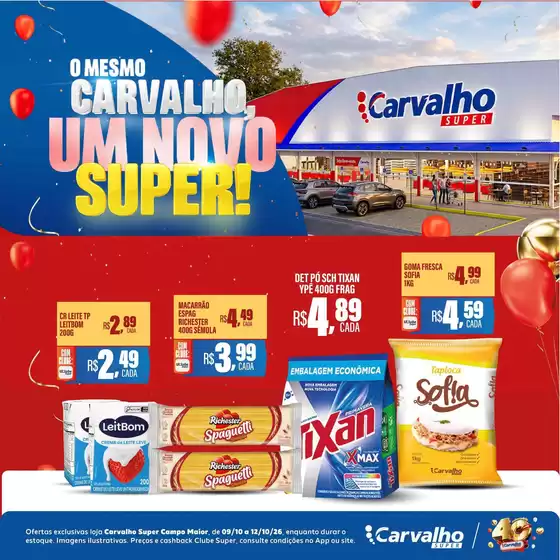 Catálogo Carvalho Supermercado | Descubra ofertas atraentes | 2026-10-09T00:00:00.000Z - 2026-10-12T00:00:00.000Z