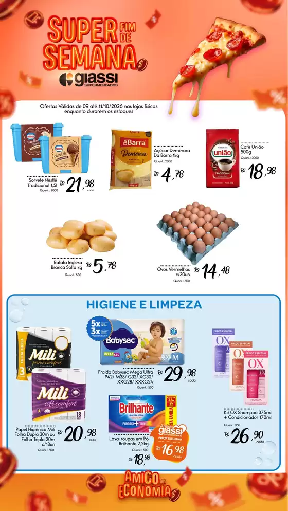 Catálogo Giassi Supermercados | Encarte Giassi Supermercados | 2026-10-09T00:00:00.000Z - 2026-10-11T00:00:00.000Z