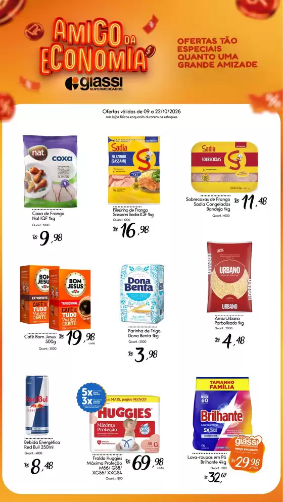 Catálogo Giassi Supermercados | Melhores ofertas para todos os clientes | 2026-10-09T00:00:00.000Z - 2026-10-22T00:00:00.000Z