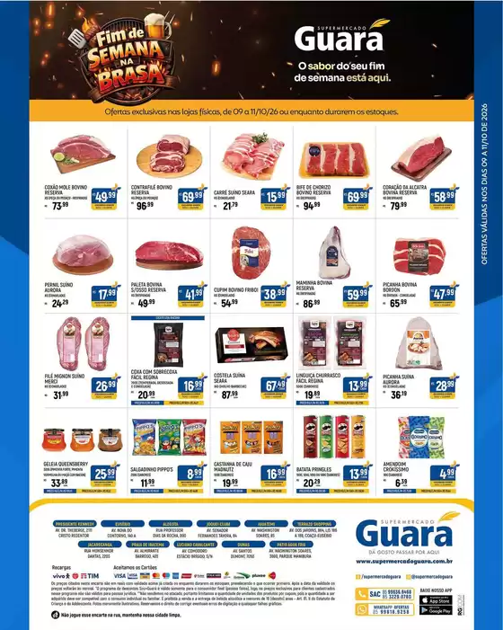 Catálogo Supermercado Guará | Melhores ofertas para todos os caçadores de pechinchas | 2026-10-09T00:00:00.000Z - 2026-10-11T00:00:00.000Z