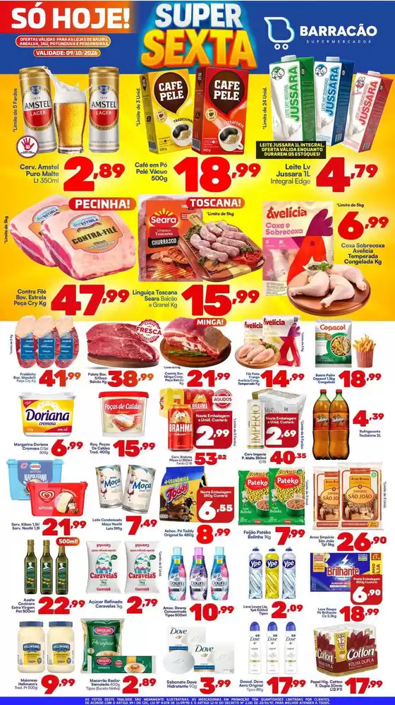 Catálogo Barracão Supermercado | Encarte Barracão Supermercado | 2026-10-09T00:00:00.000Z - 2026-10-09T00:00:00.000Z