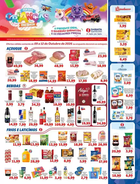 Catálogo Shibata Supermercados | Jornal de Ofertas Cruzeiro Itaqua Mogi César Poá e Guará | 2026-10-09T00:00:00.000Z - 2026-10-12T00:00:00.000Z