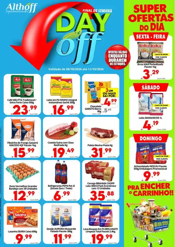 Catálogo Althoff Supermercados | Final de Semana Day Off | 2026-10-09T00:00:00.000Z - 2026-10-11T00:00:00.000Z