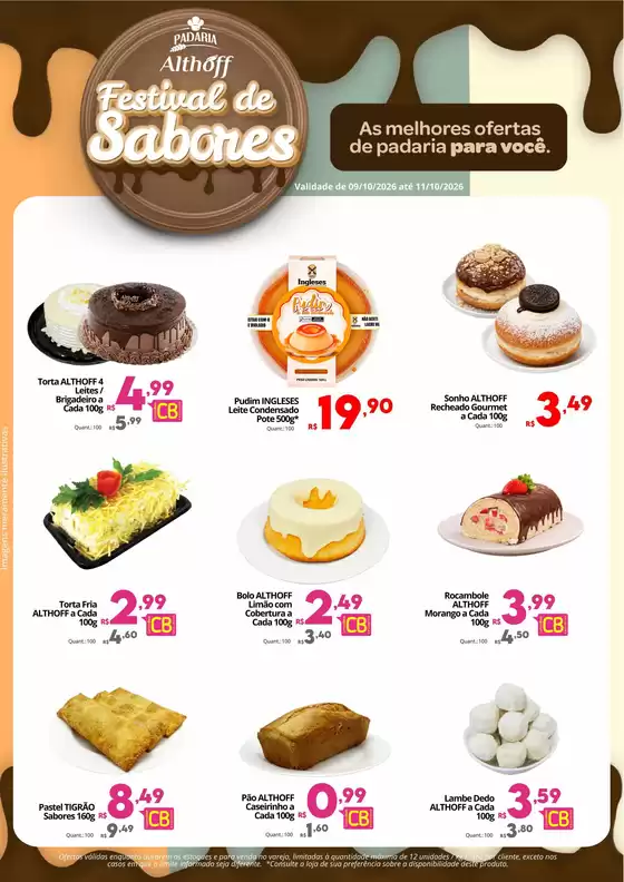 Catálogo Althoff Supermercados | Padaria Todo Dia - Festival de Sabores | 2026-10-09T00:00:00.000Z - 2026-10-11T00:00:00.000Z