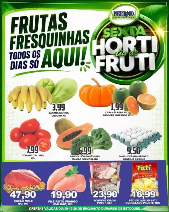 Catálogo Supermercado Pastorinho | Melhores ofertas para todos os clientes | 2026-10-09T00:00:00.000Z - 2026-10-09T00:00:00.000Z
