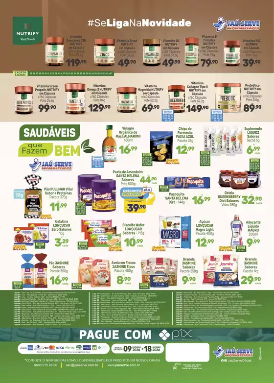 Catálogo Supermercados Jaù Serve | Especial Saudável | 2026-10-09T00:00:00.000Z - 2026-10-18T00:00:00.000Z