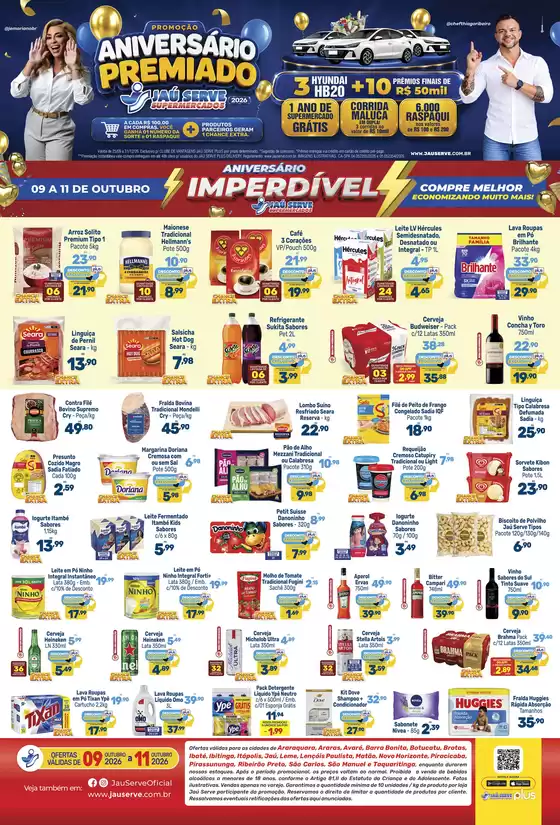 Catálogo Supermercados Jaù Serve | Ofertas de Fim de Semana | 2026-10-09T00:00:00.000Z - 2026-10-11T00:00:00.000Z