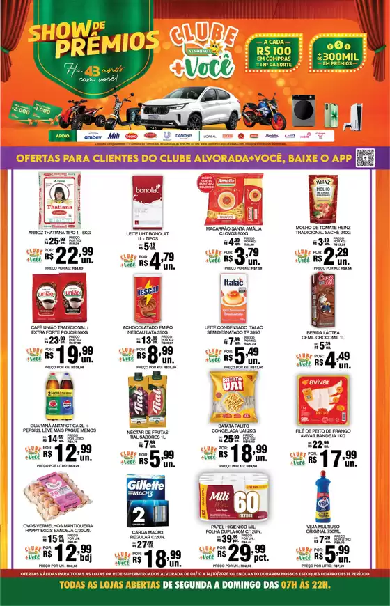 Catálogo Supermercados Alvorada em Portão | Ofertas especiais para você | 2026-10-08T00:00:00.000Z - 2026-10-14T00:00:00.000Z