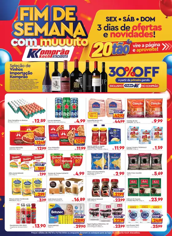 Catálogo Komprão Atacadista | Fim de semana com muuuitoo | 2026-10-09T00:00:00.000Z - 2026-10-11T00:00:00.000Z