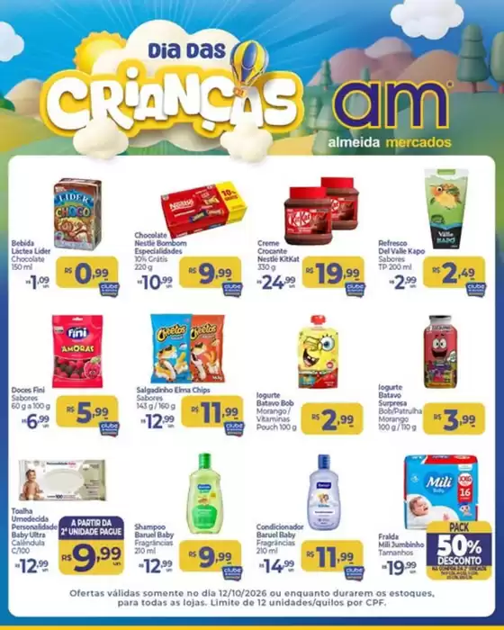 Catálogo Almeida Mercados em Macaé | Ofertas dia das Criancas | 2026-10-12T00:00:00.000Z - 2026-10-12T00:00:00.000Z