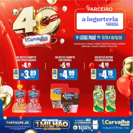 Catálogo Carvalho Supermercado | Ofertas para caçadores de pechinchas | 2026-10-12T00:00:00.000Z - 2026-10-16T00:00:00.000Z