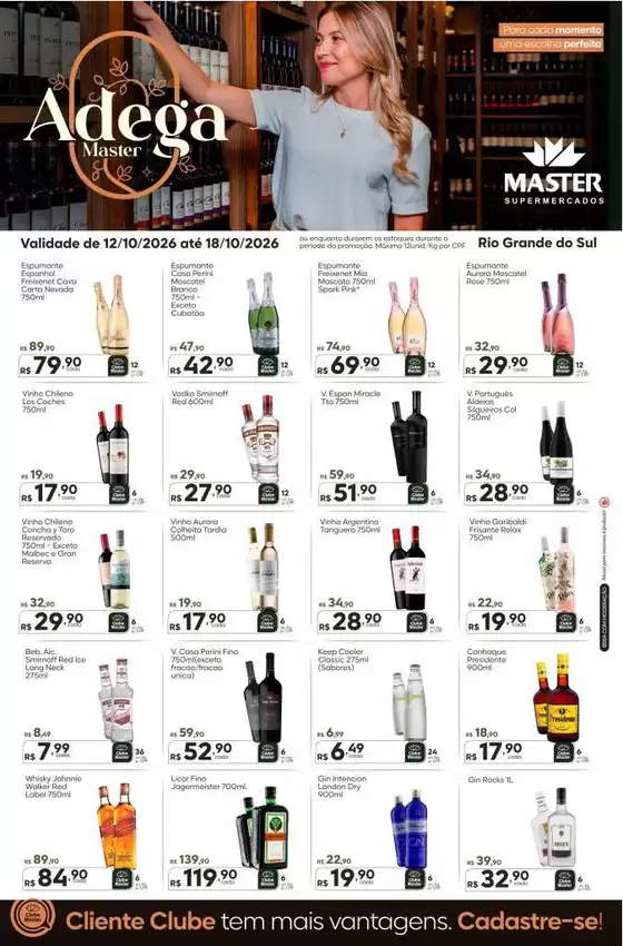 Catálogo Master Supermercados | Master RS adega | 2026-10-12T00:00:00.000Z - 2026-10-18T00:00:00.000Z