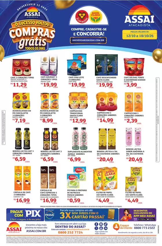 Catálogo Assaí Atacadista | Encarte Assaí Atacadista 173720-708 | 2026-10-12T00:00:00.000Z - 2026-10-18T00:00:00.000Z