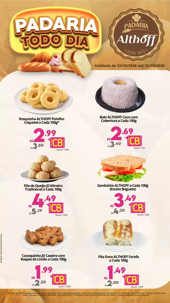 Catálogo Althoff Supermercados | Padaria Todo Dia | 2026-10-12T00:00:00.000Z - 2026-10-15T00:00:00.000Z