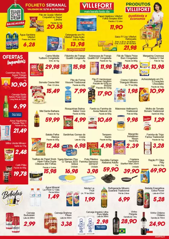 Catálogo Villefort Atacadista | Ofertas de Segunda a Domingo | 2026-10-12T00:00:00.000Z - 2026-10-18T00:00:00.000Z