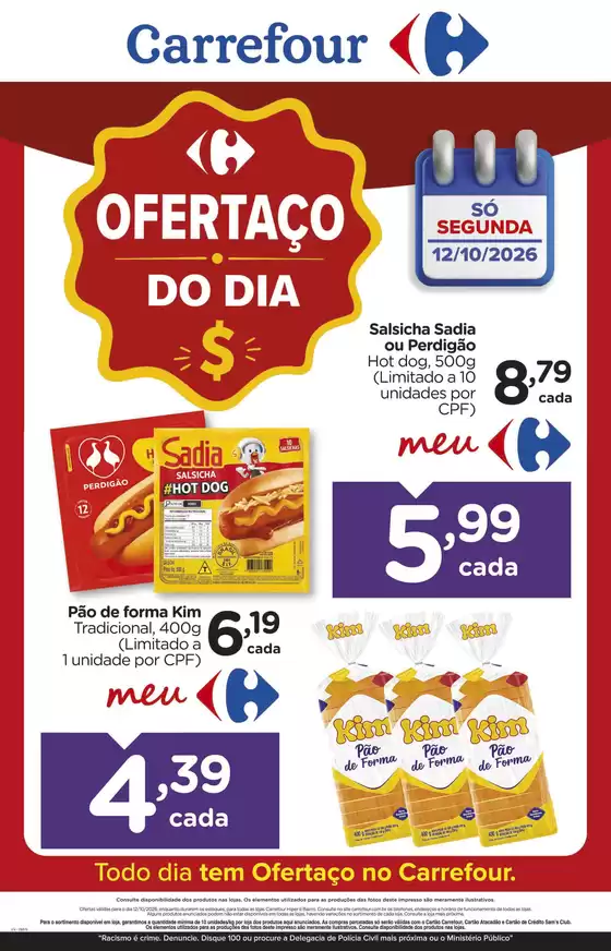 Catálogo Carrefour | OFERTA DO DIA | 2026-10-12T00:00:00.000Z - 2026-10-12T00:00:00.000Z