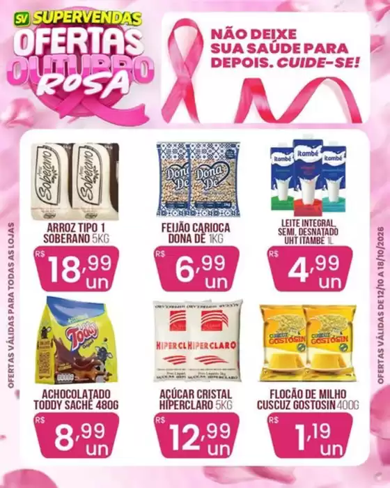Catálogo Vivendas Supermercado | Outubro Rosa do SuperVendas | 2026-10-12T00:00:00.000Z - 2026-10-18T00:00:00.000Z