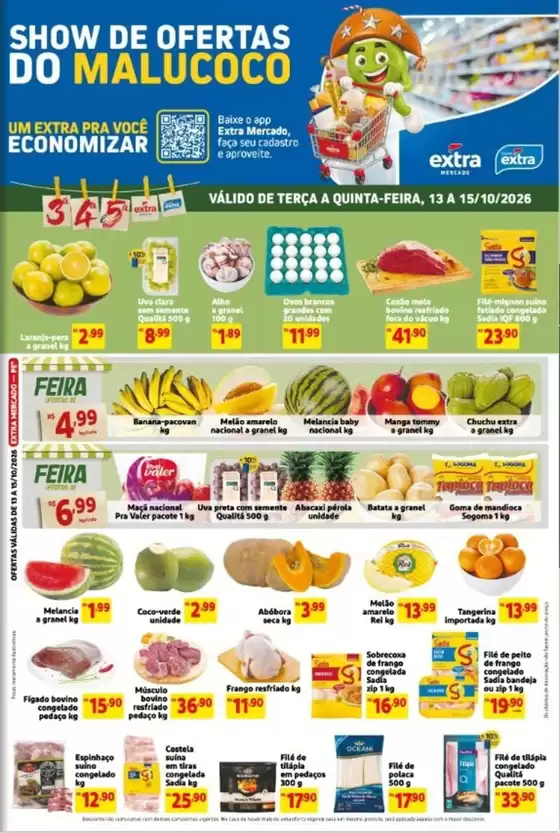 Catálogo Clube Extra | Ofertas exclusivas | 2026-10-13T00:00:00.000Z - 2026-10-15T00:00:00.000Z