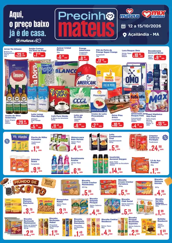 Catálogo Supermercados Mateus | Precinho Mateus | 2026-10-13T00:00:00.000Z - 2026-10-15T00:00:00.000Z